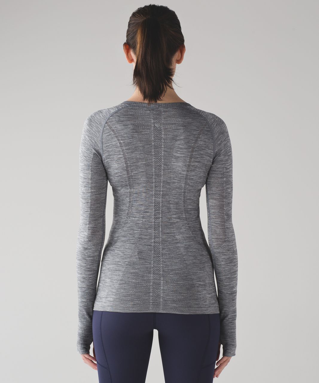 Lululemon Swiftly Tech Long Sleeve Crew - Slate / White