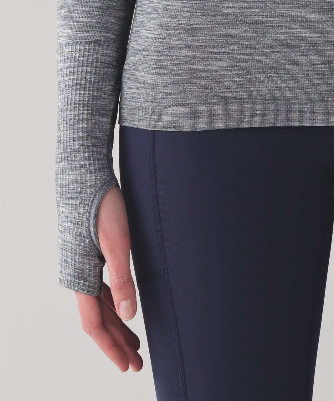 Lululemon Swiftly Tech Long Sleeve Crew - Slate / White