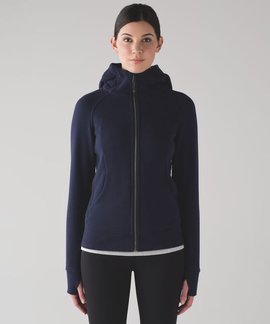 Lululemon Scuba Hoodie Light Cotton Fleece (Floral Flock) - Midnight ...