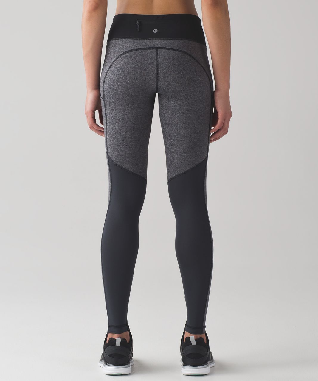 Lululemon Speed Tight V - Heathered Black / Deep Coal