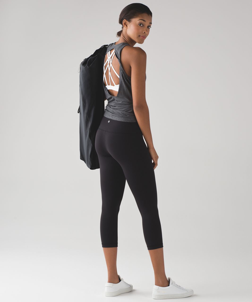 Lululemon Always Airy High-Rise Run Crop 19 - Black - lulu fanatics