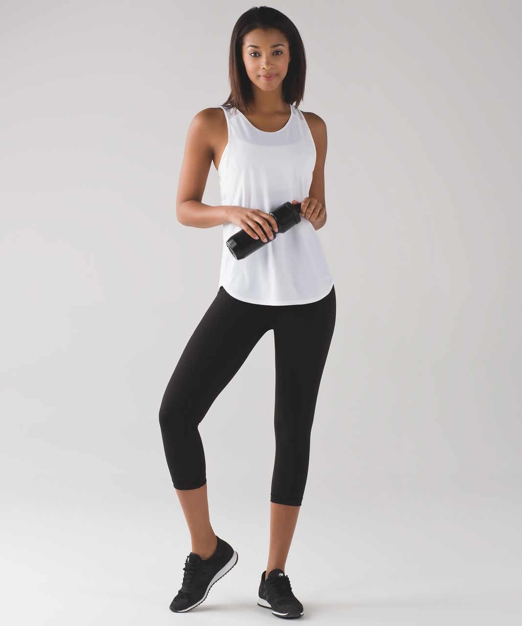 Lululemon Wunder Under Crop (Hi-Rise) *Full-On Luxtreme 21" - Black (First Release)