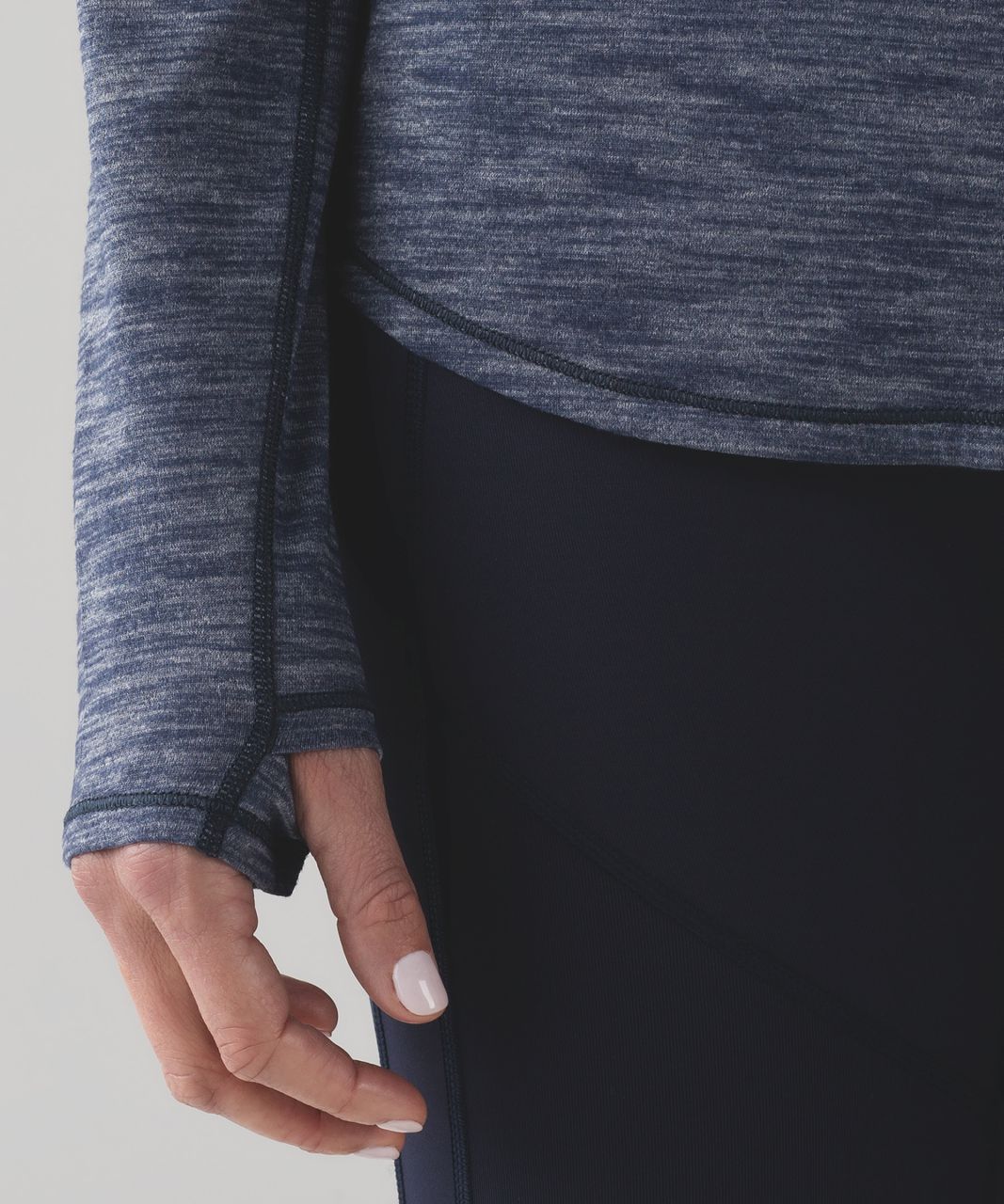 Lululemon Lost In Pace Long Sleeve - Heathered Deep Navy