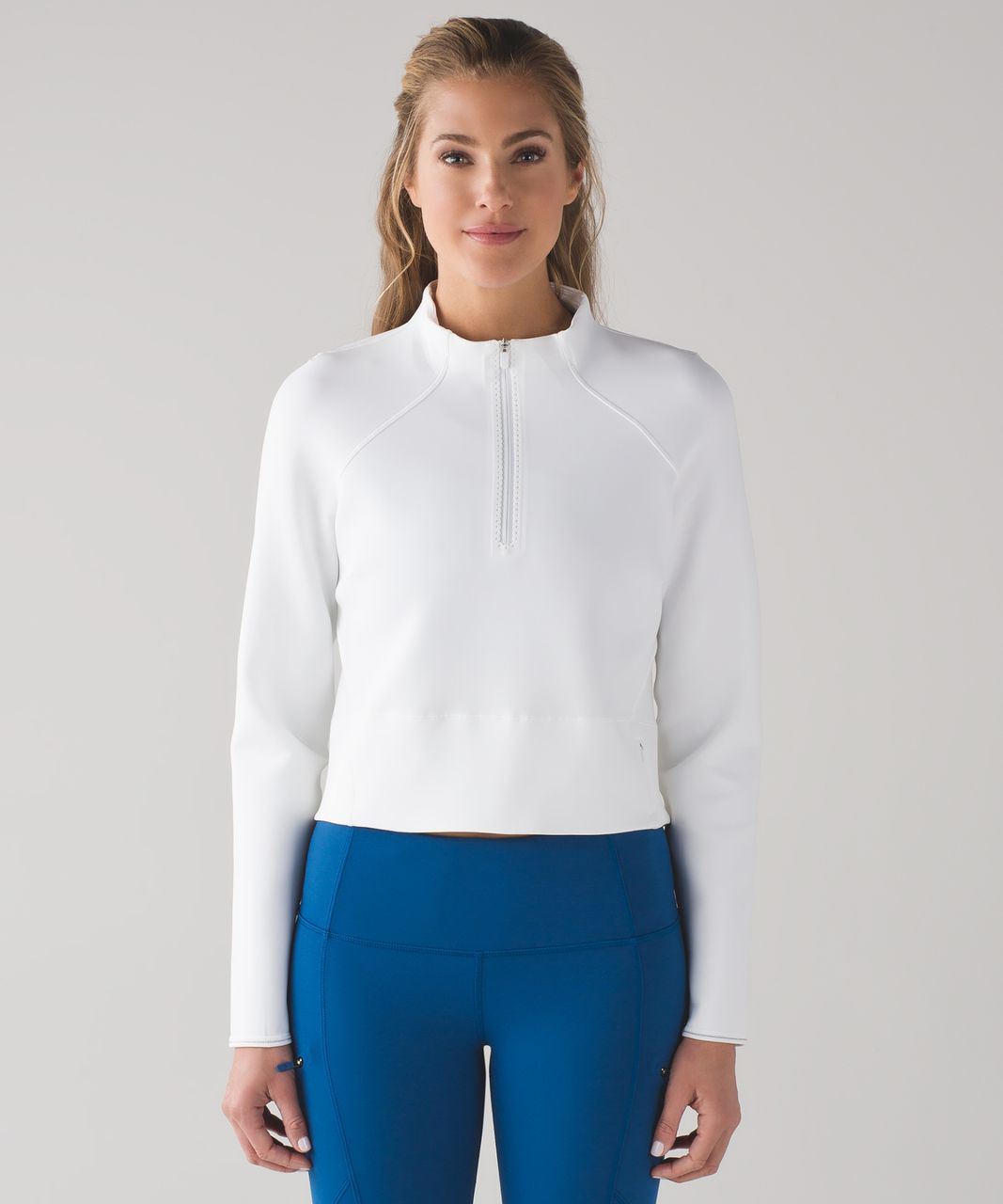 Lululemon Kicking Asphalt 1/2 Zip - White - lulu fanatics