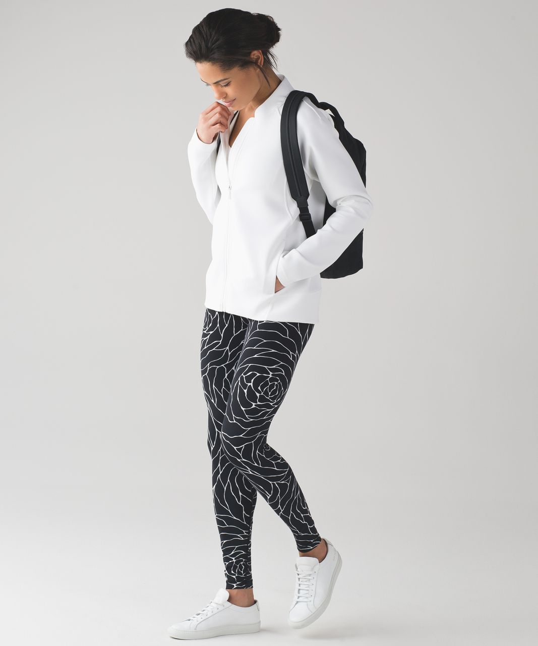 Lululemon Wunder Under Hi-Rise Tight (Full-On Luxtreme) - Radiate Rose Alpine White Black