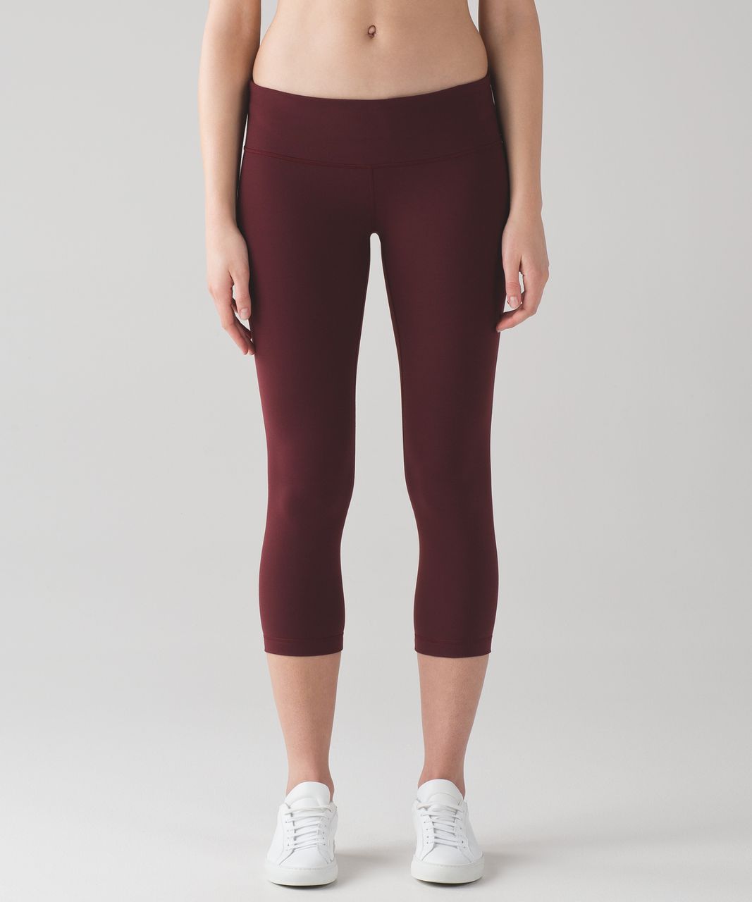 Lululemon Wunder Under Crop III (Full-On Luon 21") - Deep Rouge