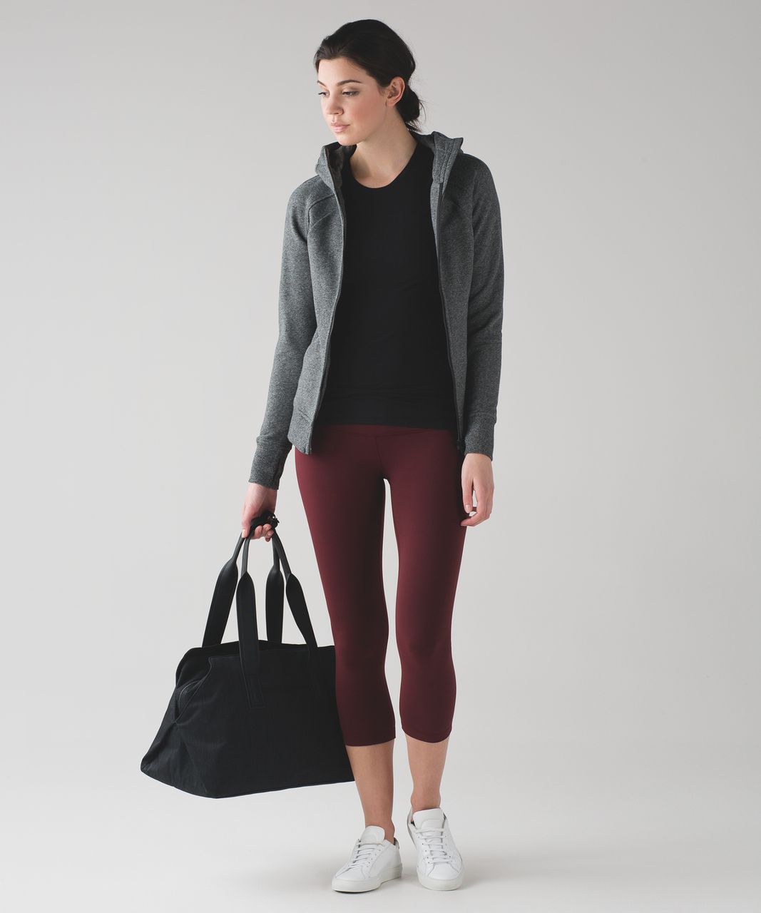 Lululemon Wunder Under Crop III (Full-On Luon 21") - Deep Rouge