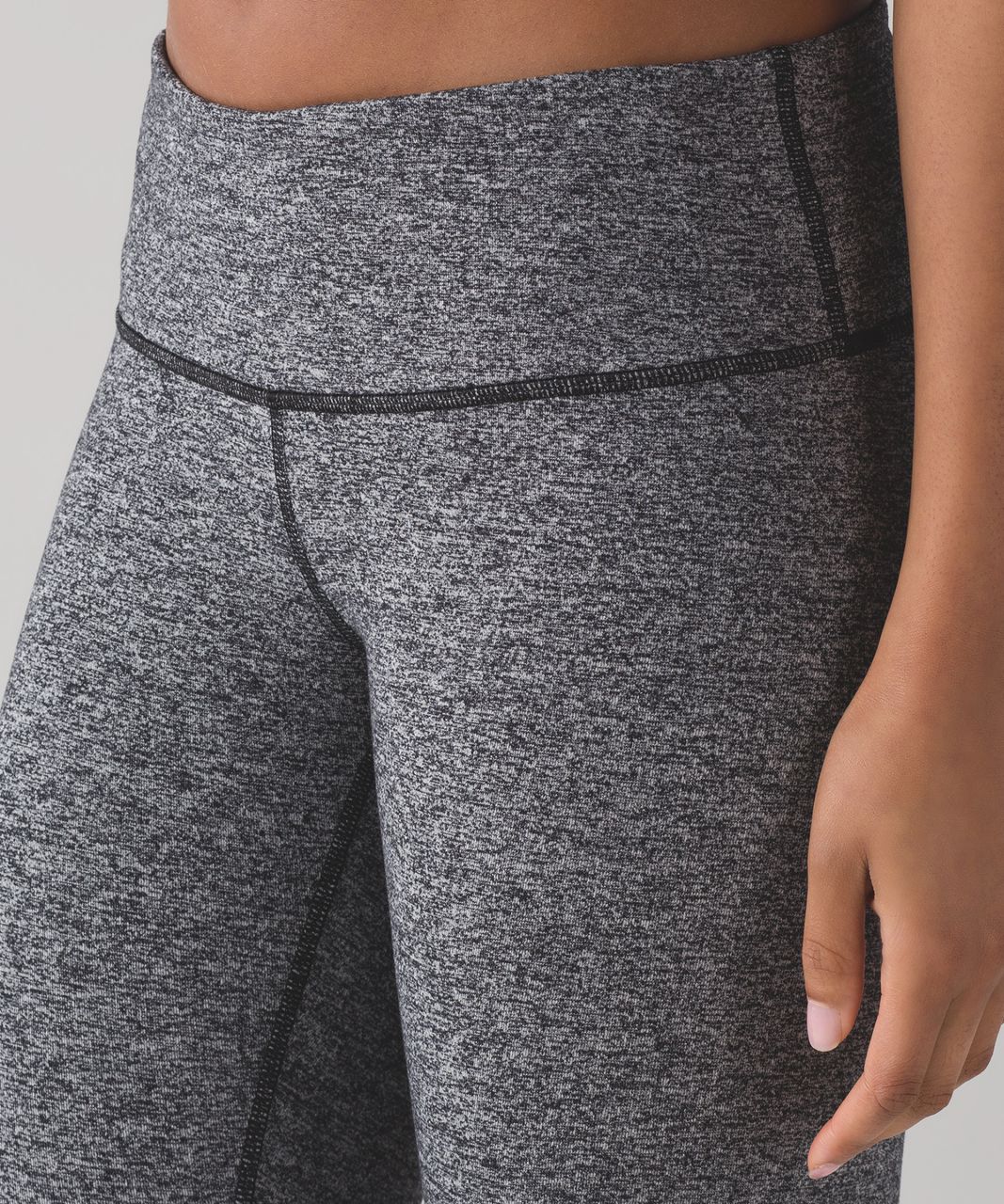 Lululemon Wunder Under Crop III (21") - Heathered Black