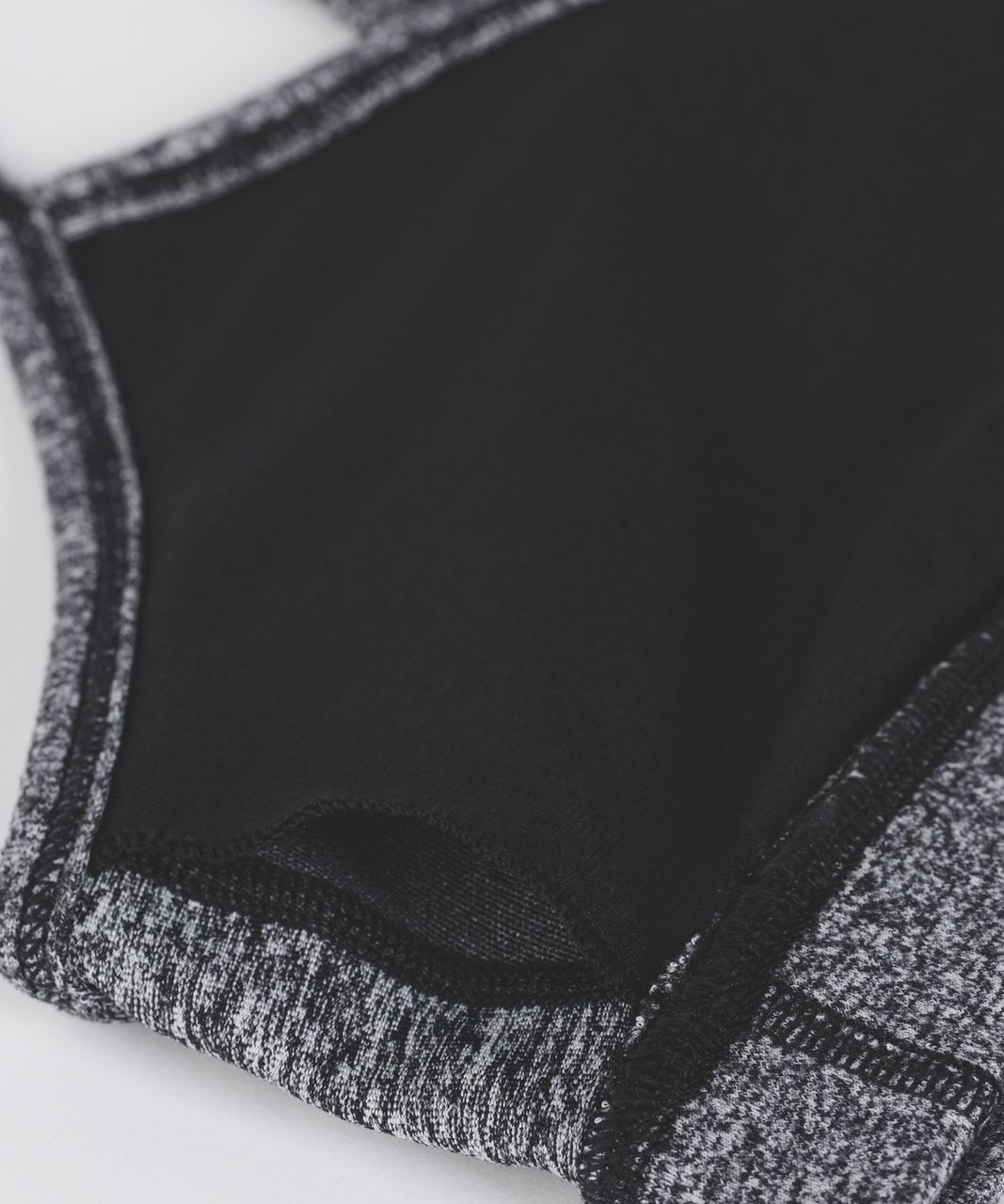 Lululemon Flow Y Bra IV - Heathered Black / Black - lulu fanatics