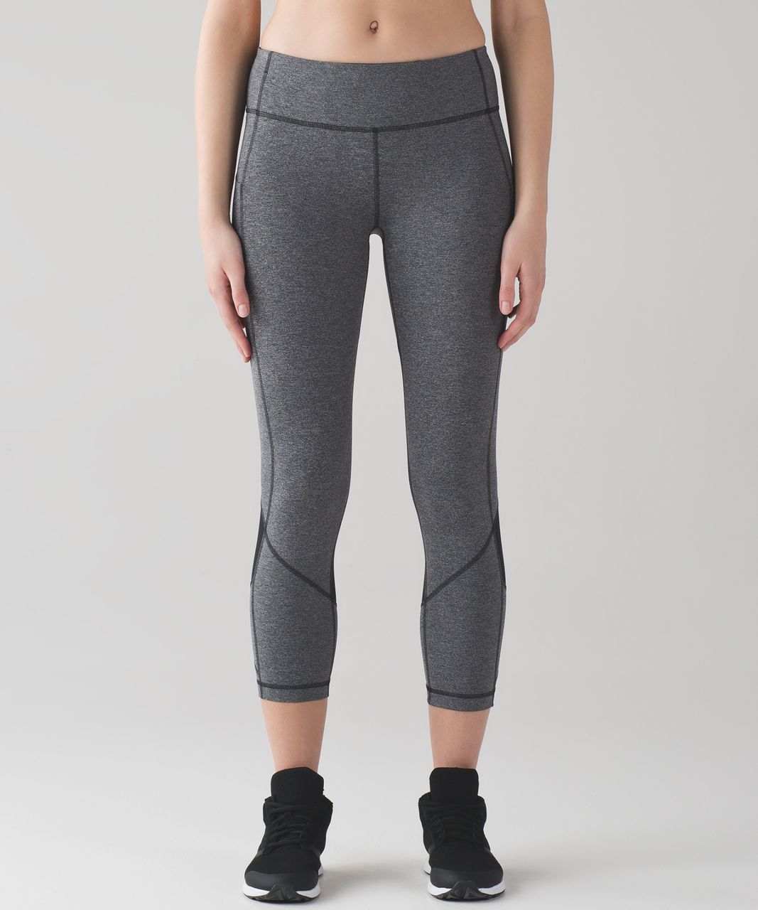 Lululemon Pace Rival High-Rise Crop 22 - Formation Camo Deep Coal Multi /  Black - lulu fanatics