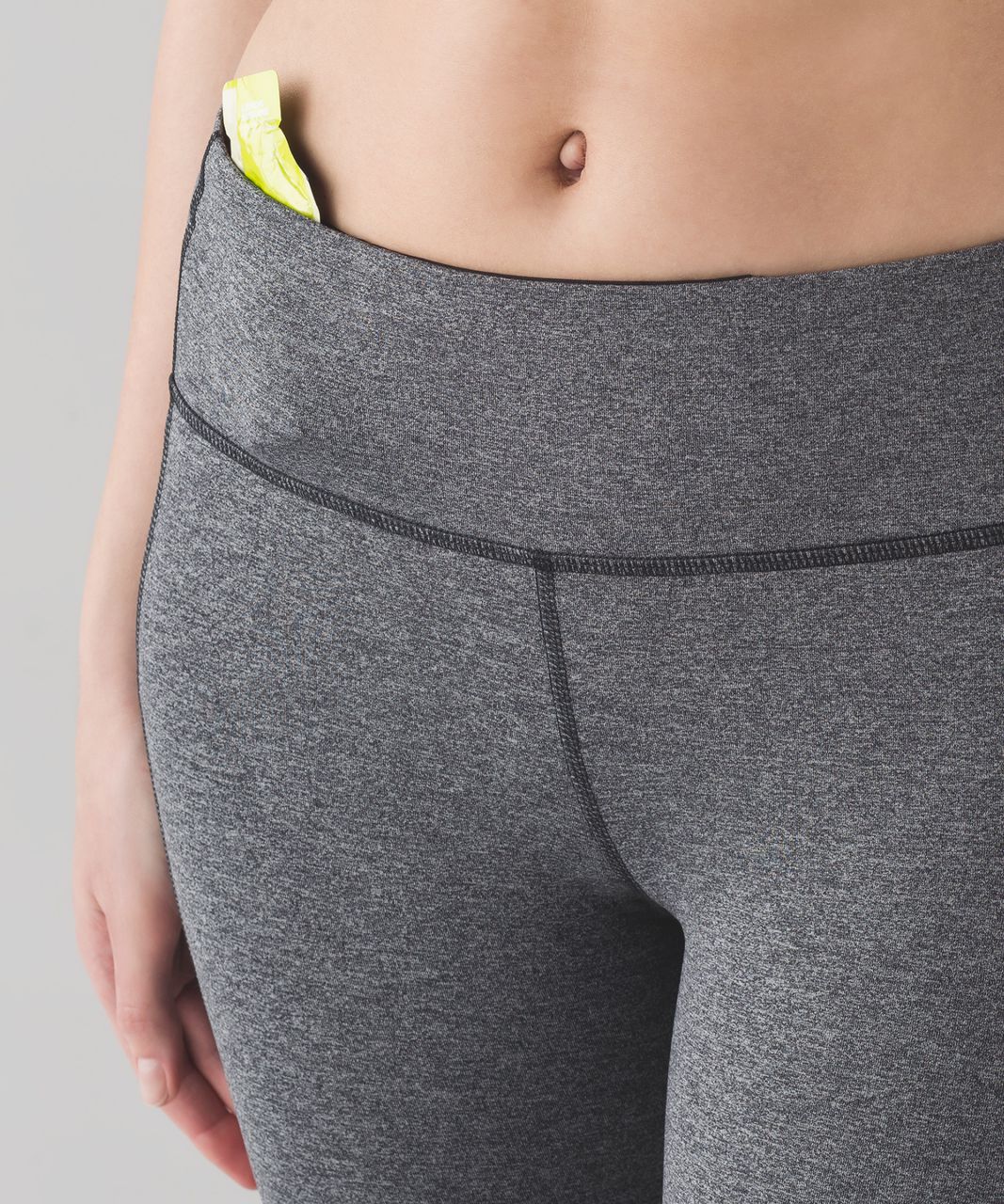 Lululemon Pace Rival Crop *22 - Heathered Black / Black (First Release) - lulu  fanatics