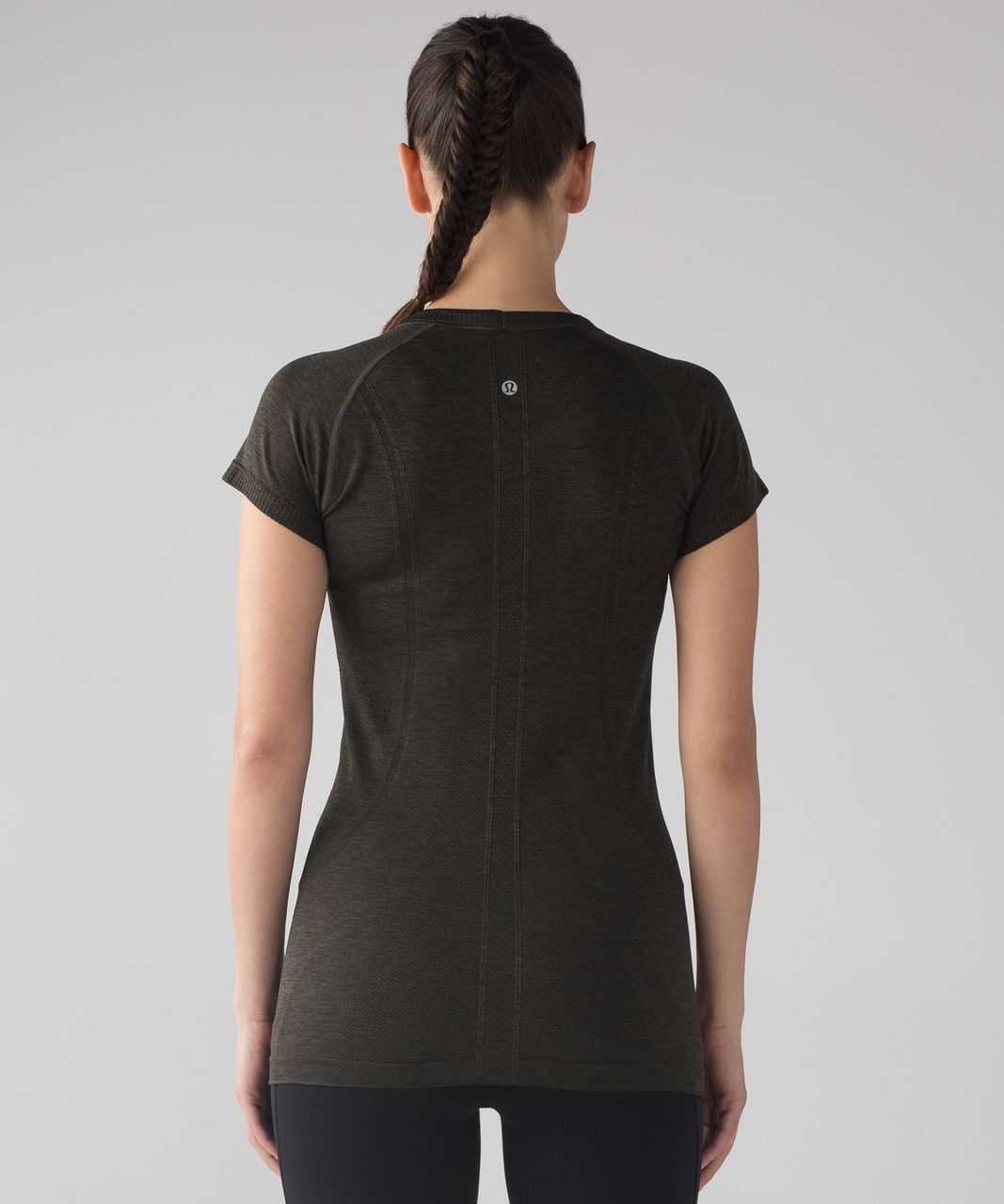 LULULEMON Swiftly Tech Short Sleeve (Black/White/Deep Coal