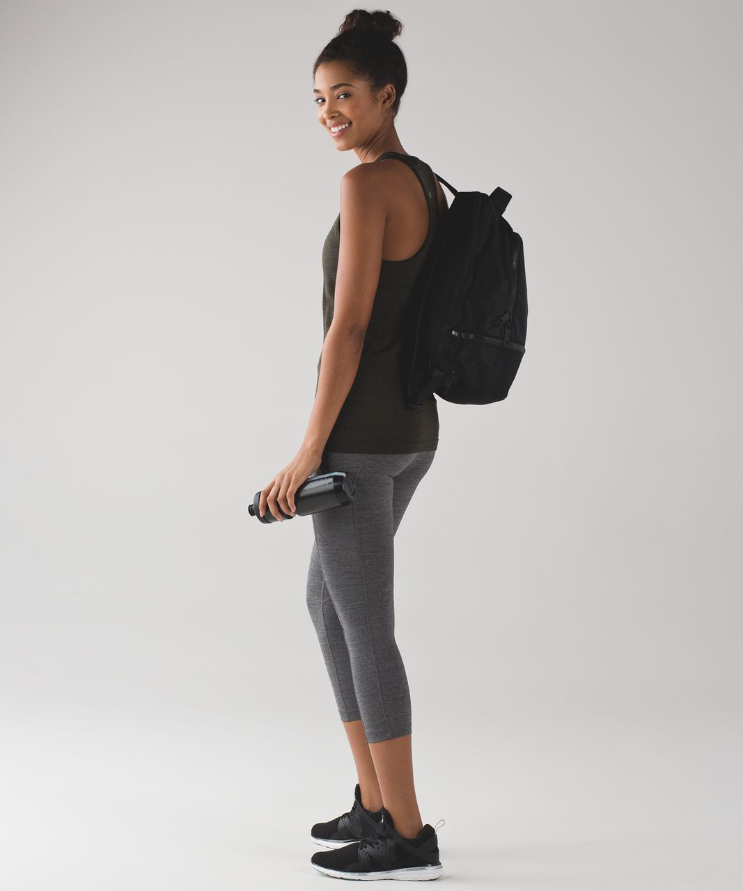 Lululemon Swiftly Tech Racerback - Dark Olive / Black