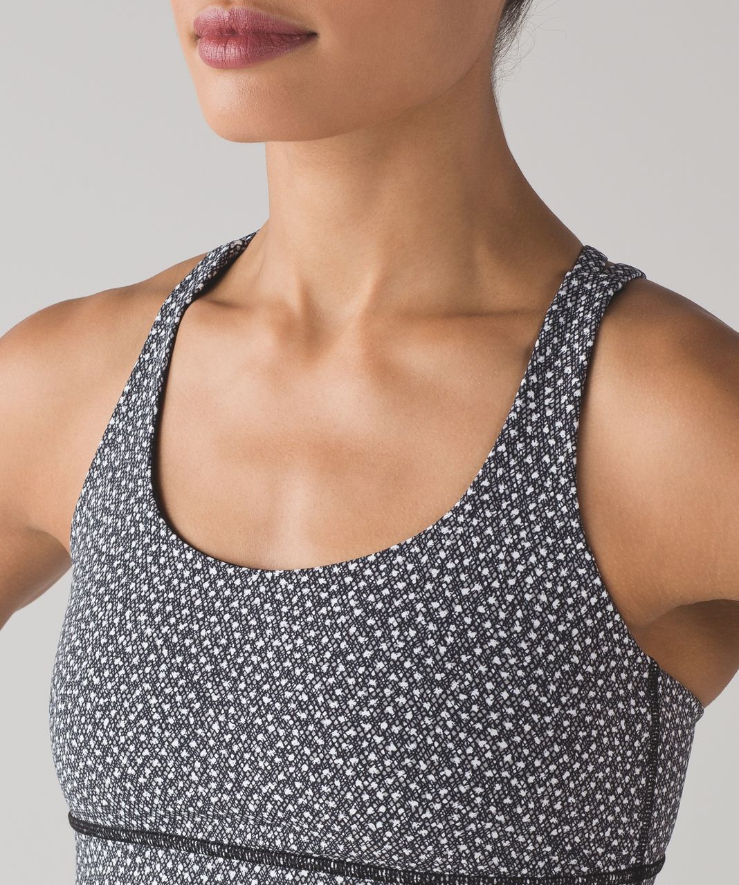 Lululemon Energy Bra - Frozen Fizz White Black (First Release)