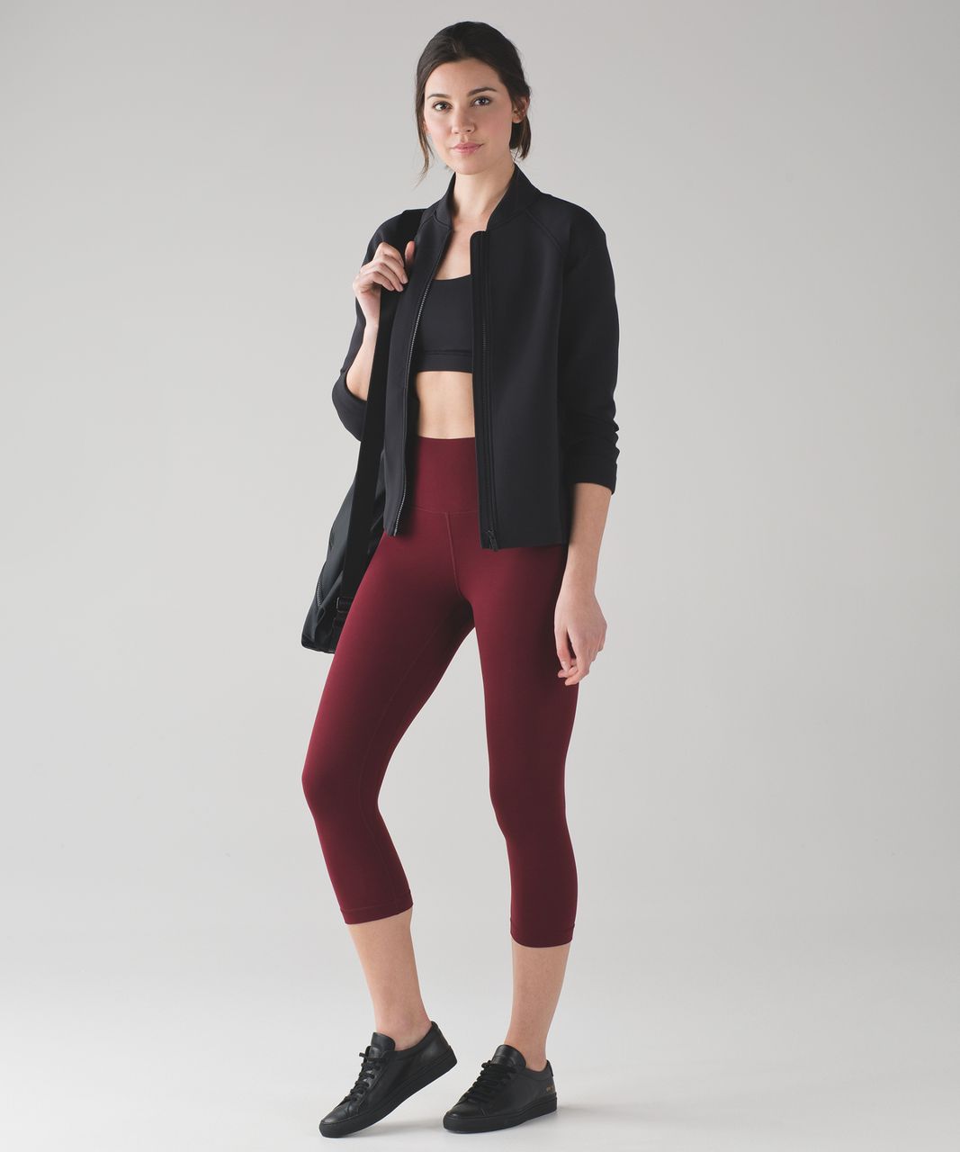 Lululemon Body Con Crop - Black - lulu fanatics