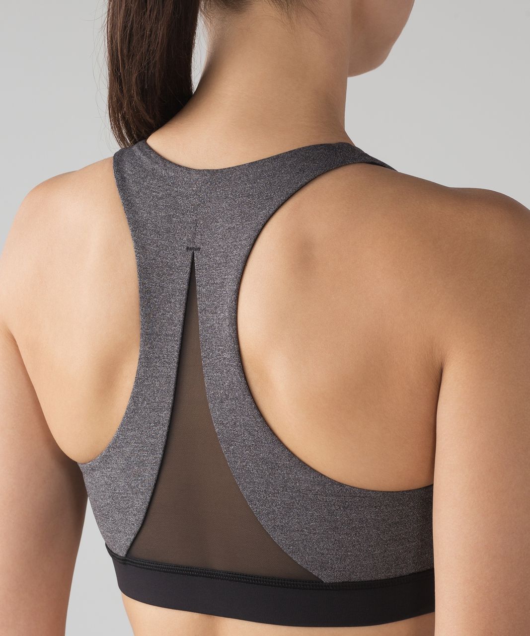 Lululemon Invigorate Bra - Heathered Black / Black