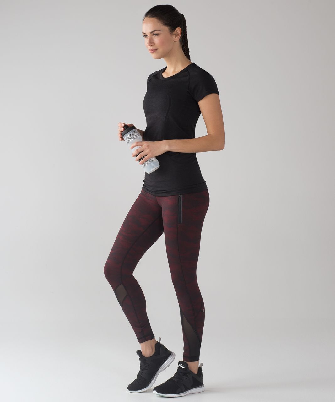 Lululemon Inspire Tight II - Heathered Black / Heathered Black