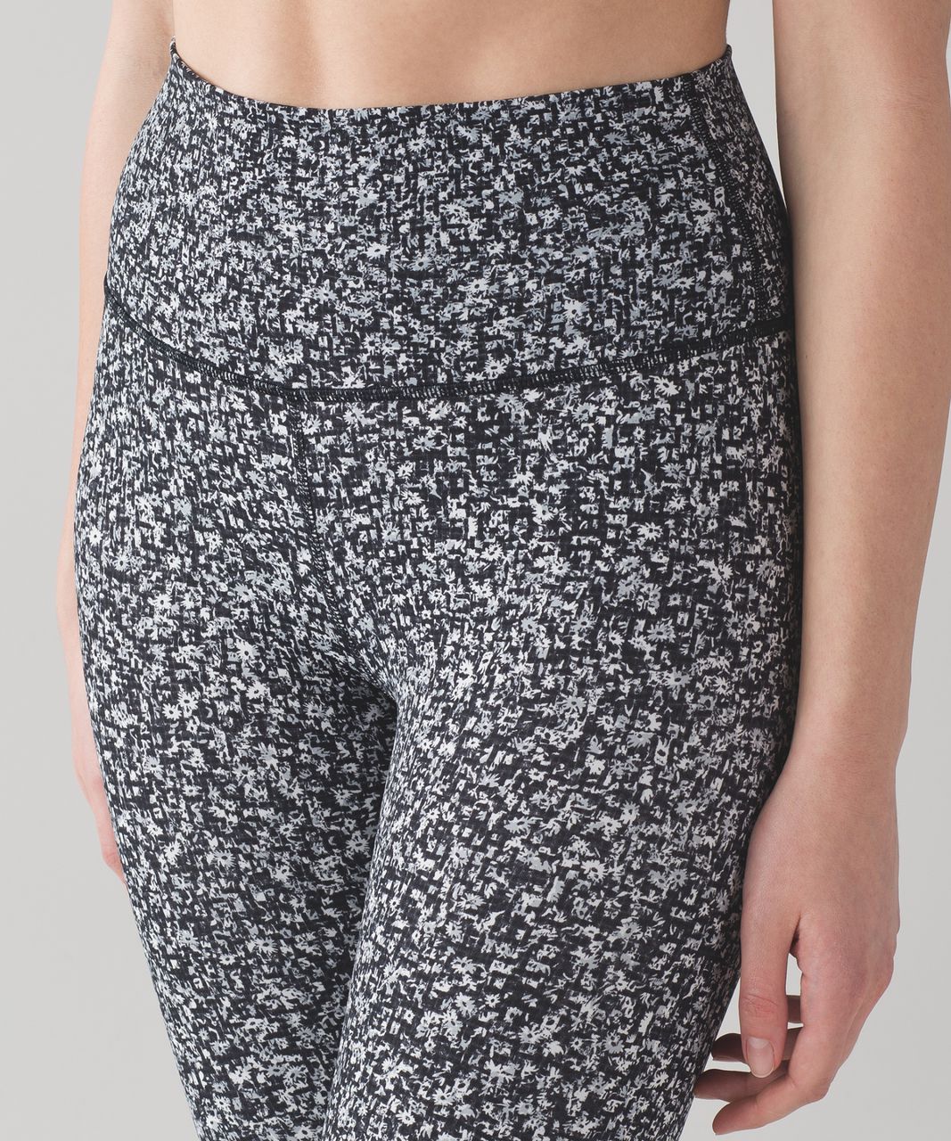 Lululemon Wunder Under Hi-Rise 7/8 Tight (Full-On Luxtreme) - Daisy Dust Alpine White Black