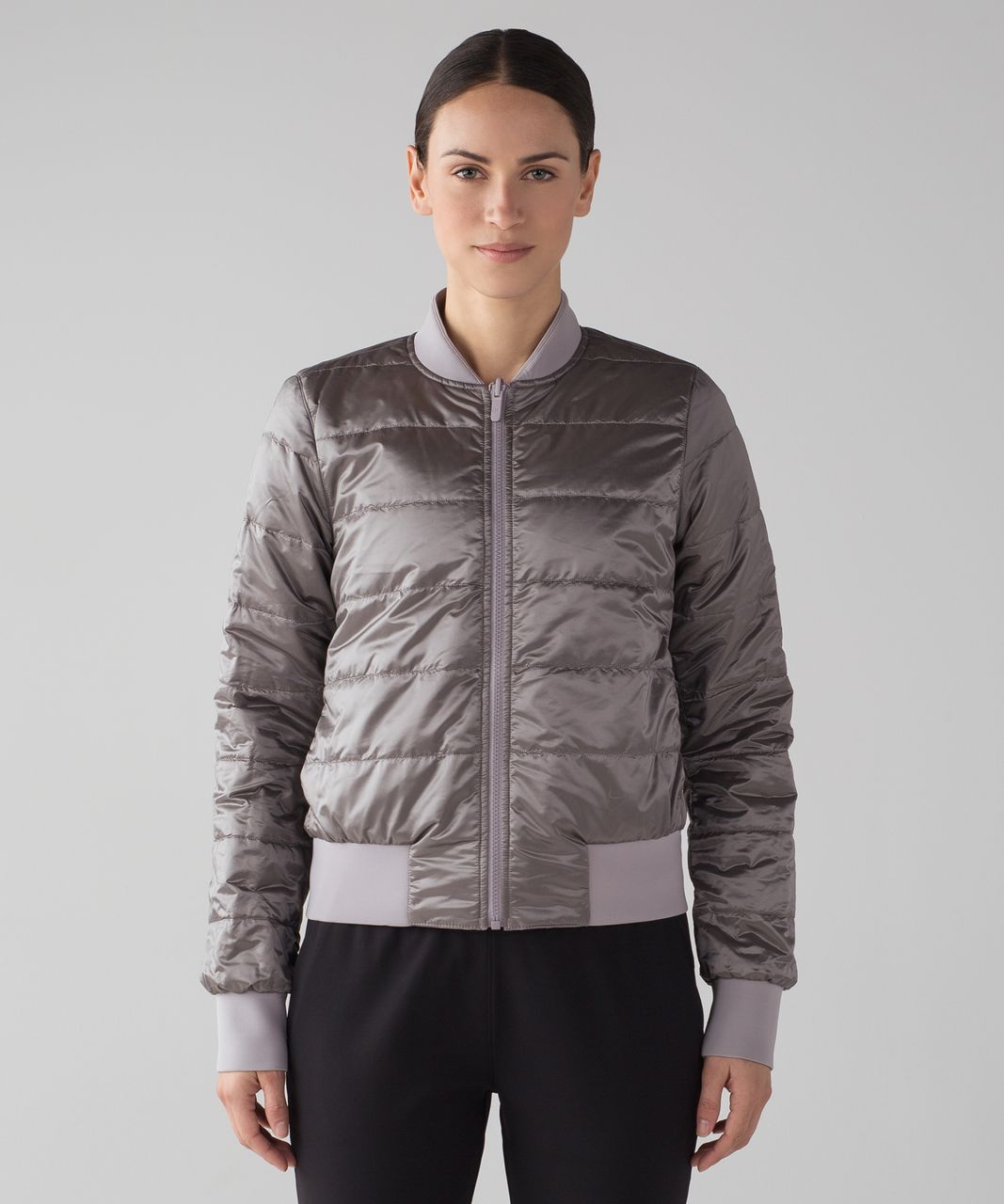 Lululemon Non-Stop Bomber *Reversible - Dark Chrome - lulu fanatics