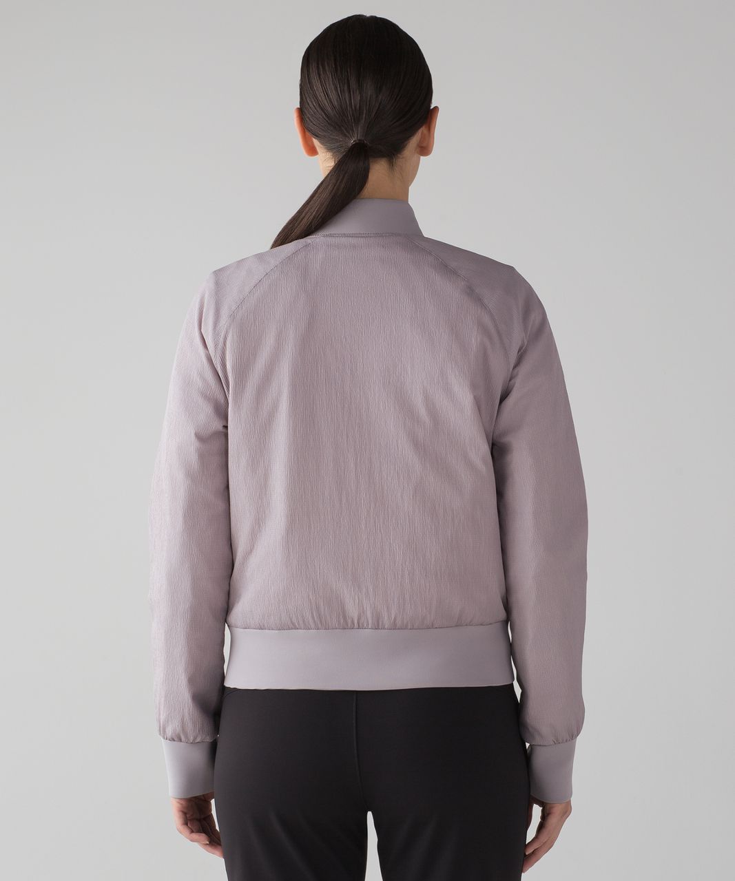 Throwback Reversible Bomber in Chrome (4), Align Leggings Slate (4