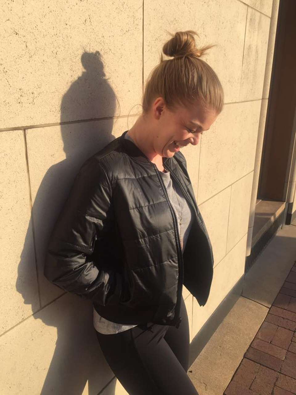 lululemon non stop bomber black