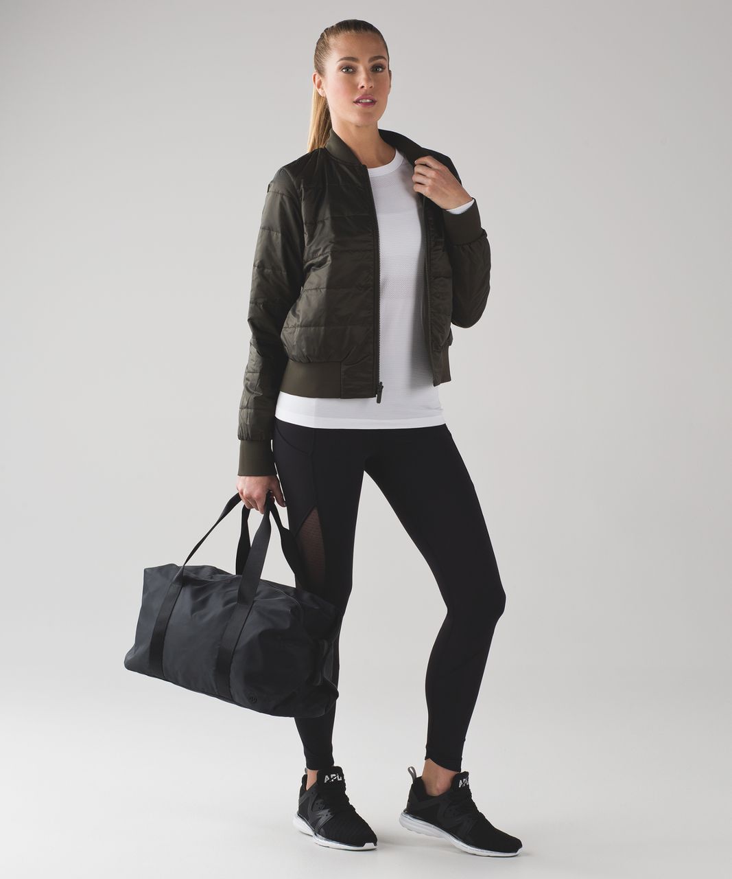 Lululemon Non-Stop Bomber (Reversible) - Dark Olive - lulu fanatics