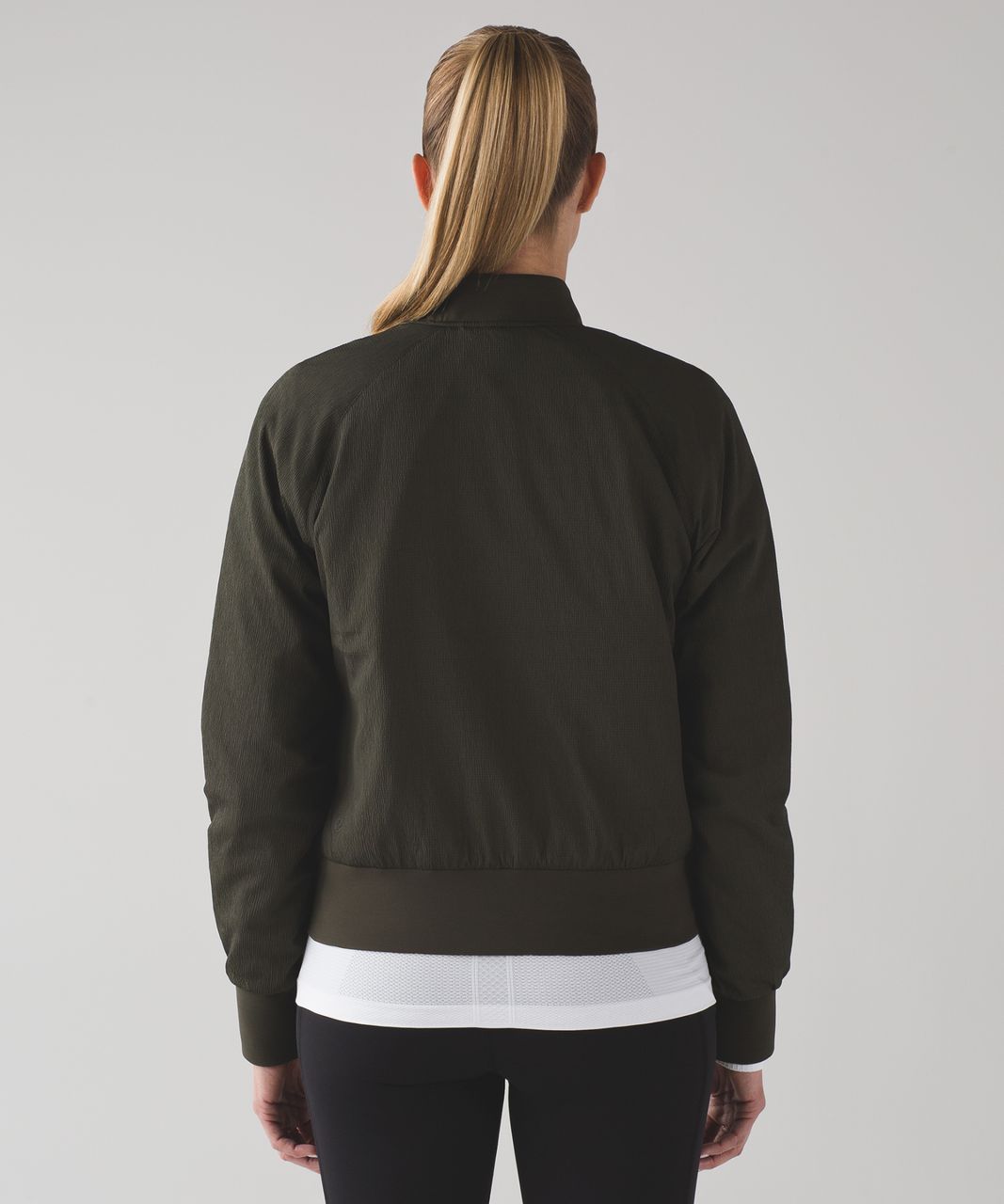 Lululemon Non-Stop Bomber (Reversible) - Dark Olive - lulu fanatics