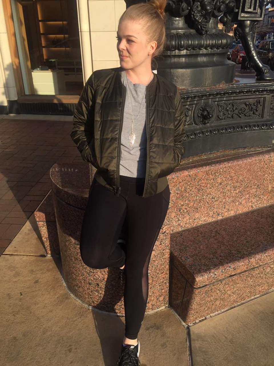 lululemon green bomber jacket