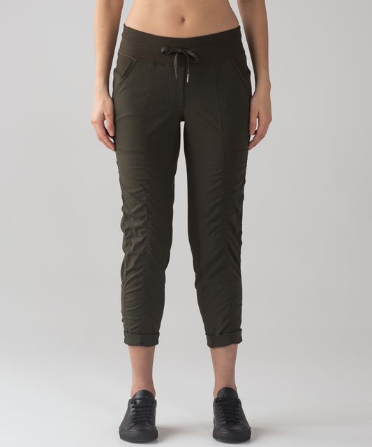 NEW LULULEMON Street to Studio Pant II 2 Barracks Green Unlined