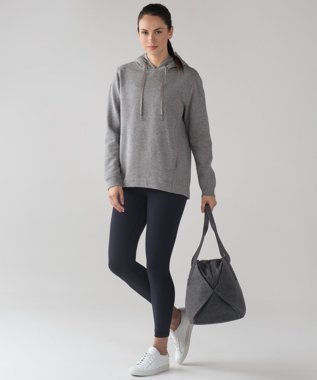 Lululemon Wind Down Pullover - Heathered Medium Grey / Slate