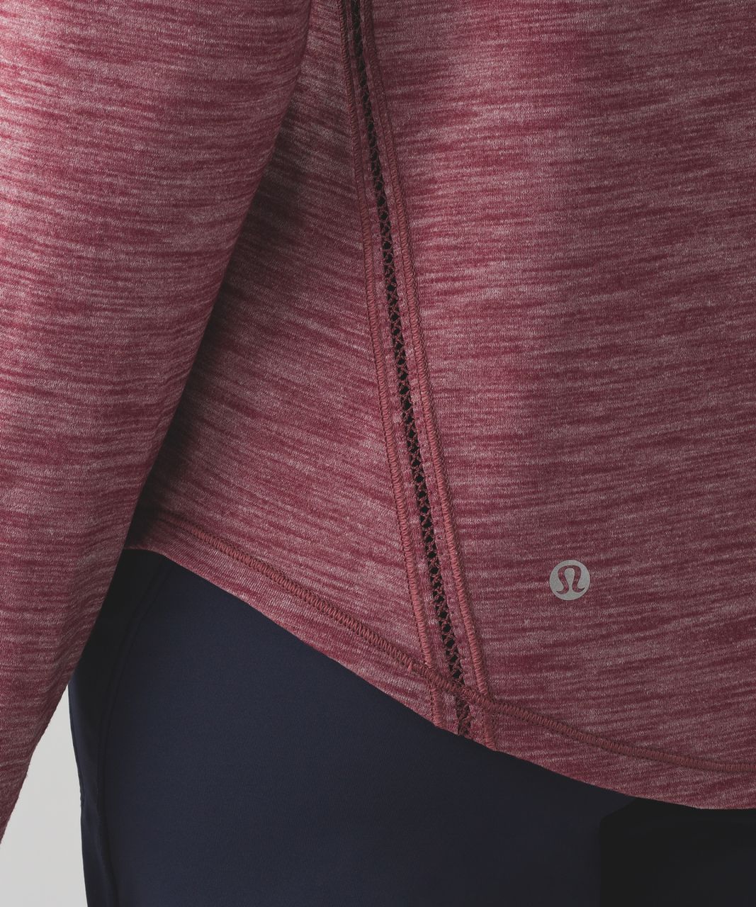 Lululemon Lost In Pace Long Sleeve - Heathered Deep Rouge