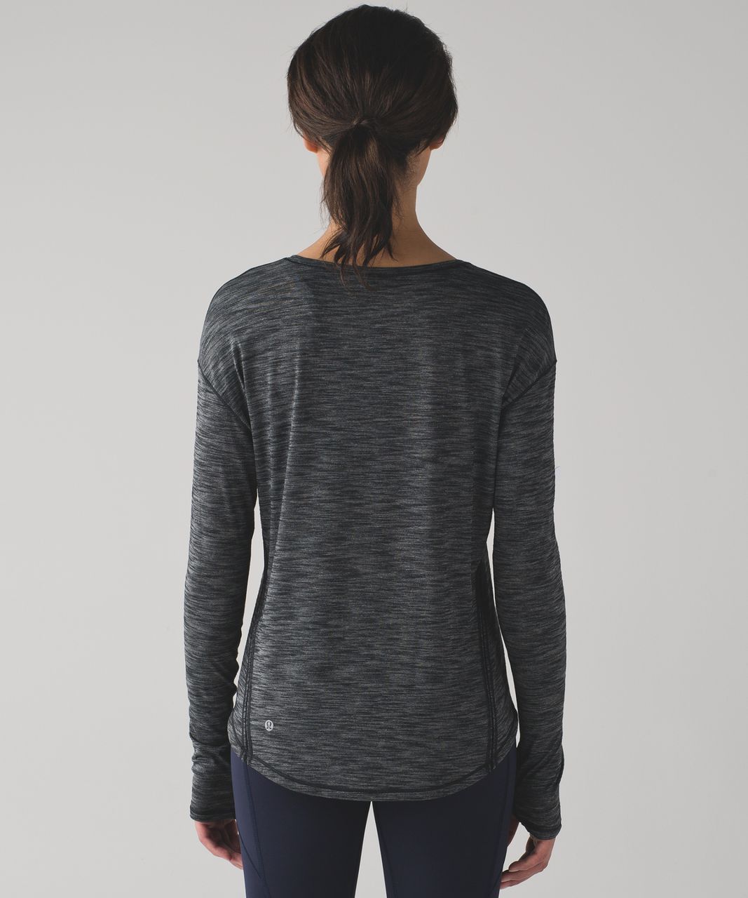 Lululemon Lost In Pace Long Sleeve - Heathered Black (First Release)