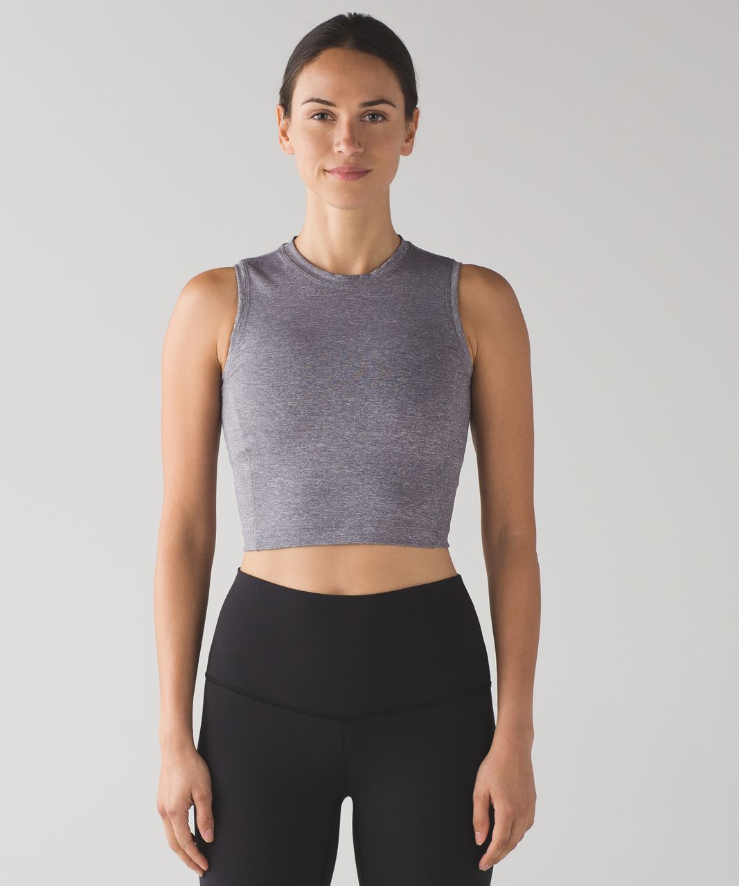 Lululemon Power Y Tank - Heathered Slate - lulu fanatics