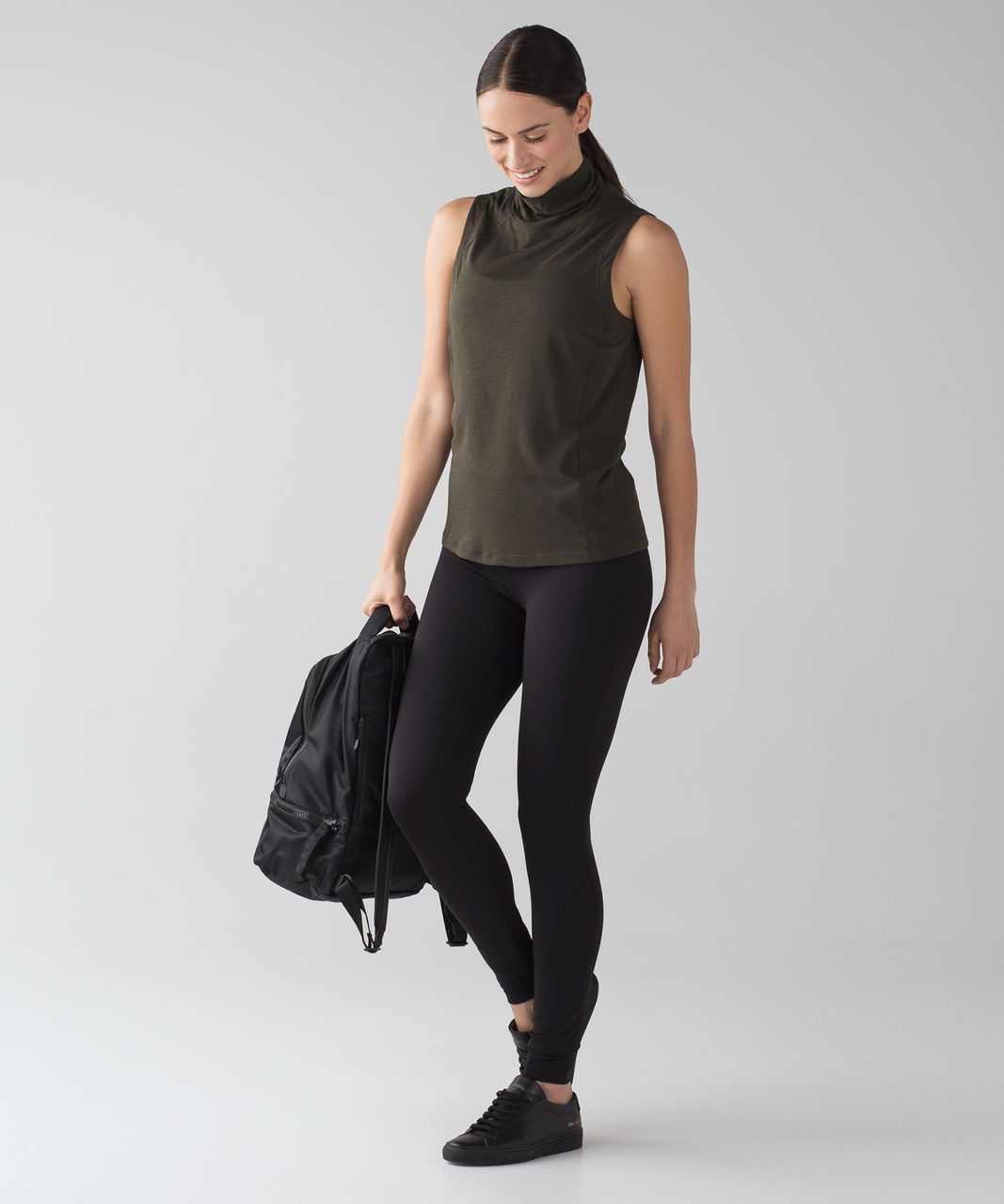 Lululemon Breathe-a-wool Tank - Dark Olive