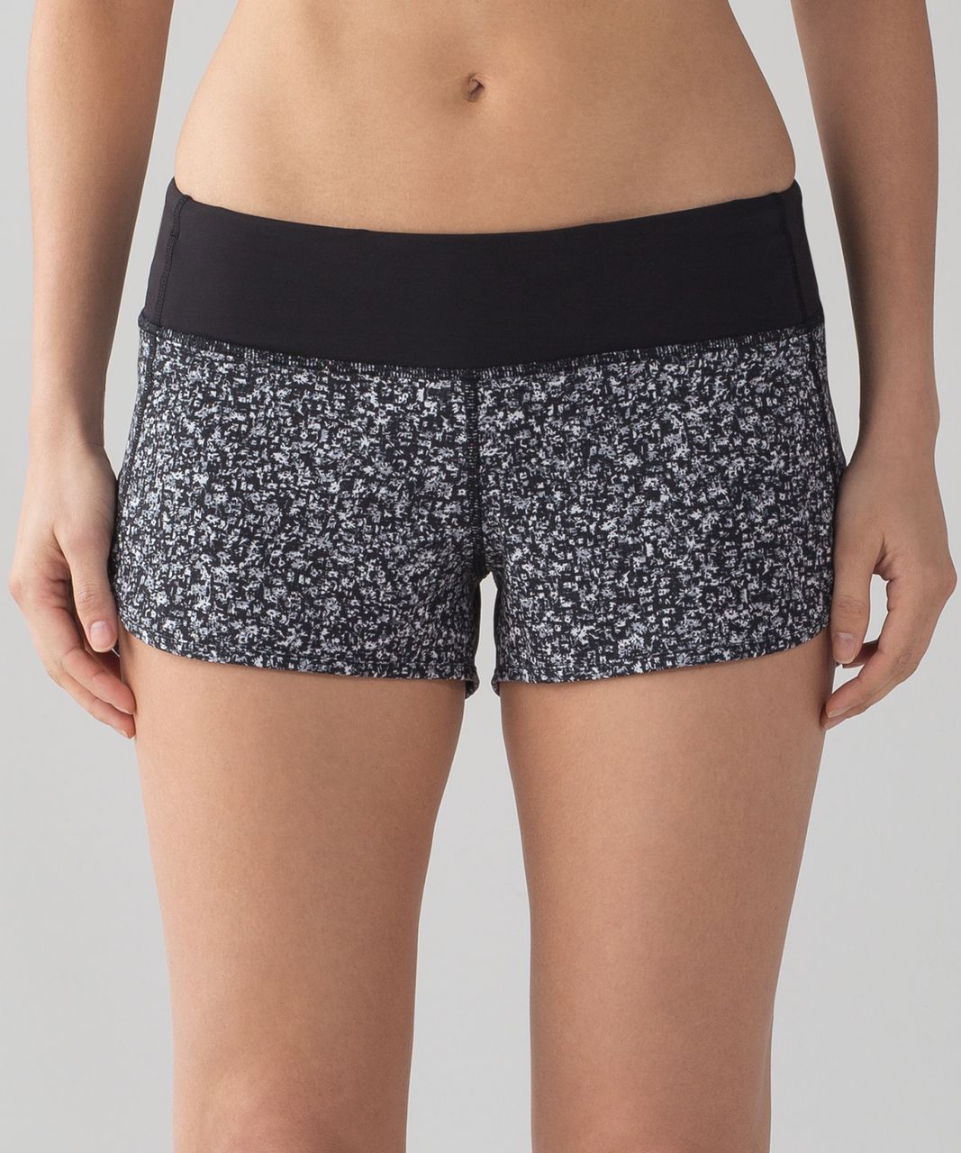 Lululemon Speed Short (4-way Stretch 2.5) - Aerial Drift Multi Black /  Black - lulu fanatics