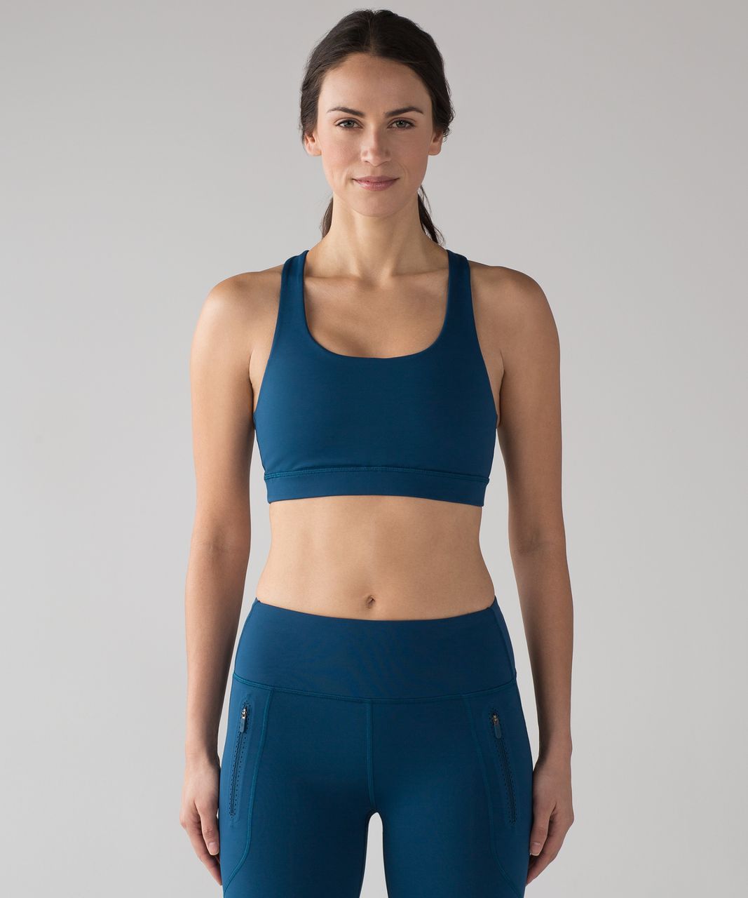 Lululemon Invigorate Bra - Soundwave White Black / Black - lulu