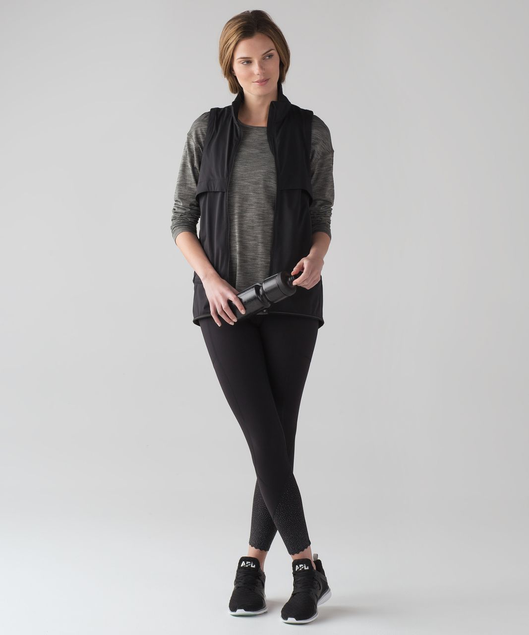 Lululemon Lost In Pace Long Sleeve - Heathered Dark Olive