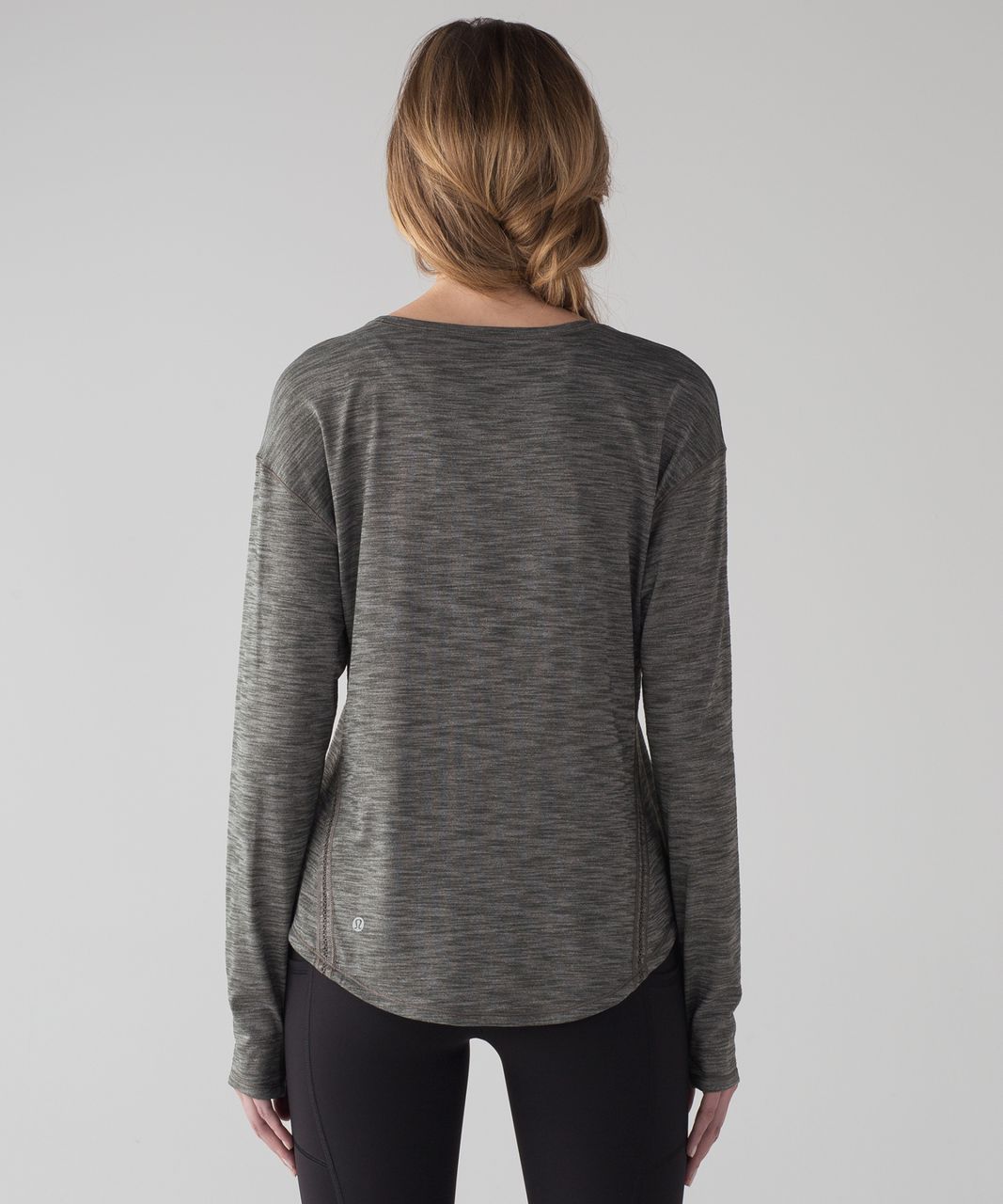 Lululemon Lost In Pace Long Sleeve - Heathered Dark Olive