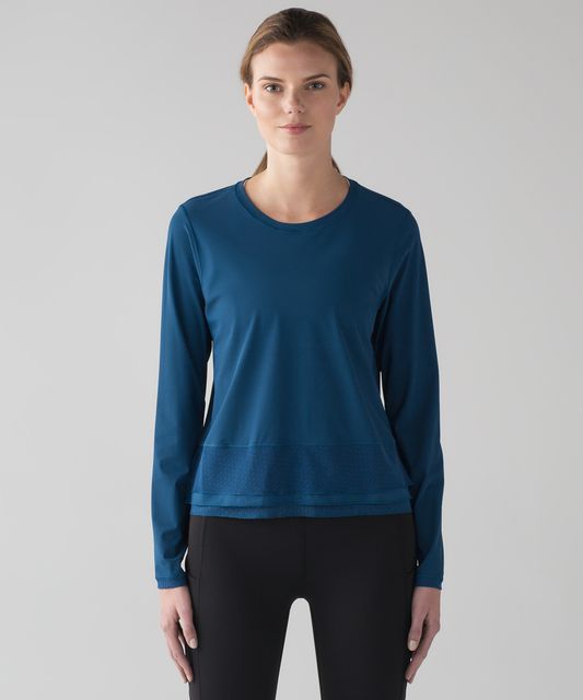 Lululemon Sole Training Long Sleeve - Midnight Navy - lulu fanatics