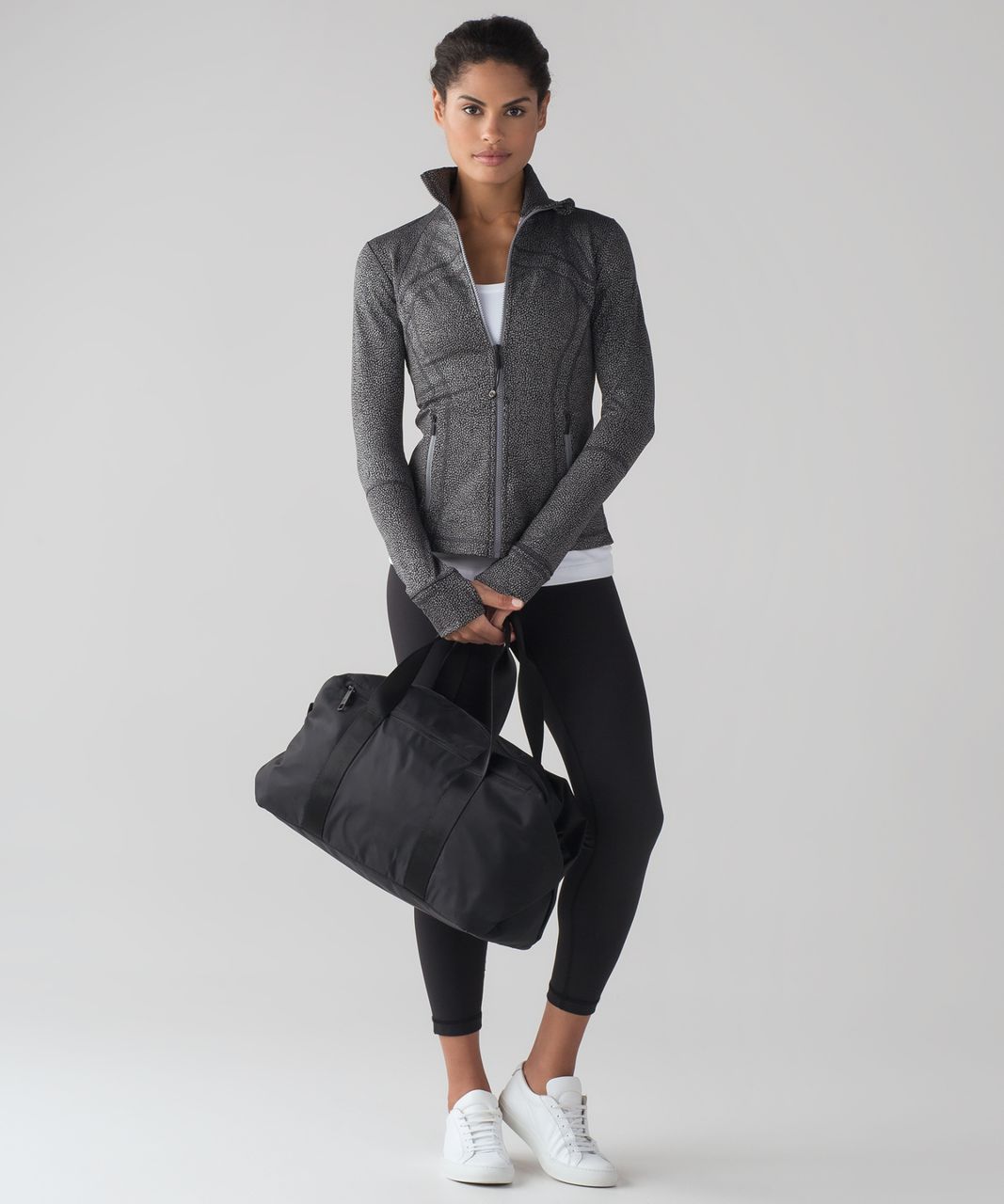 Lululemon Define Jacket - Luon Chakra Jacquard V1 Black Battleship