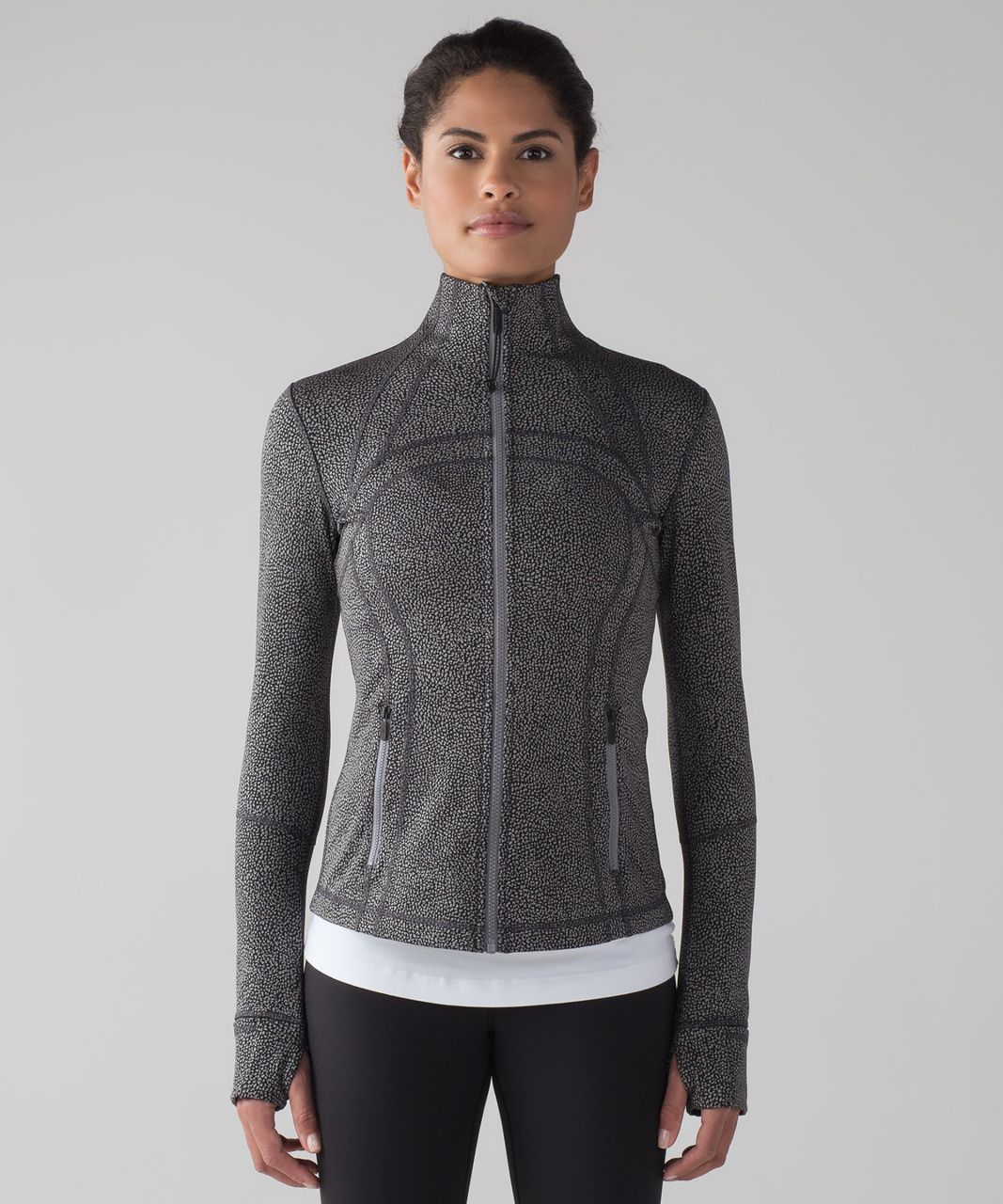 Lululemon Define Jacket - Luon Chakra Jacquard V1 Black Battleship ...