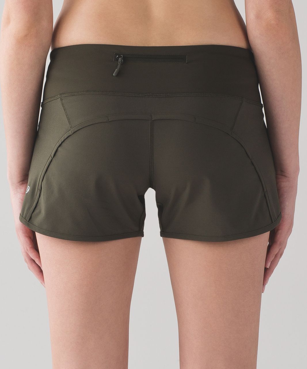 Lululemon Run Times Short *4-way Stretch 4" - Dark Olive