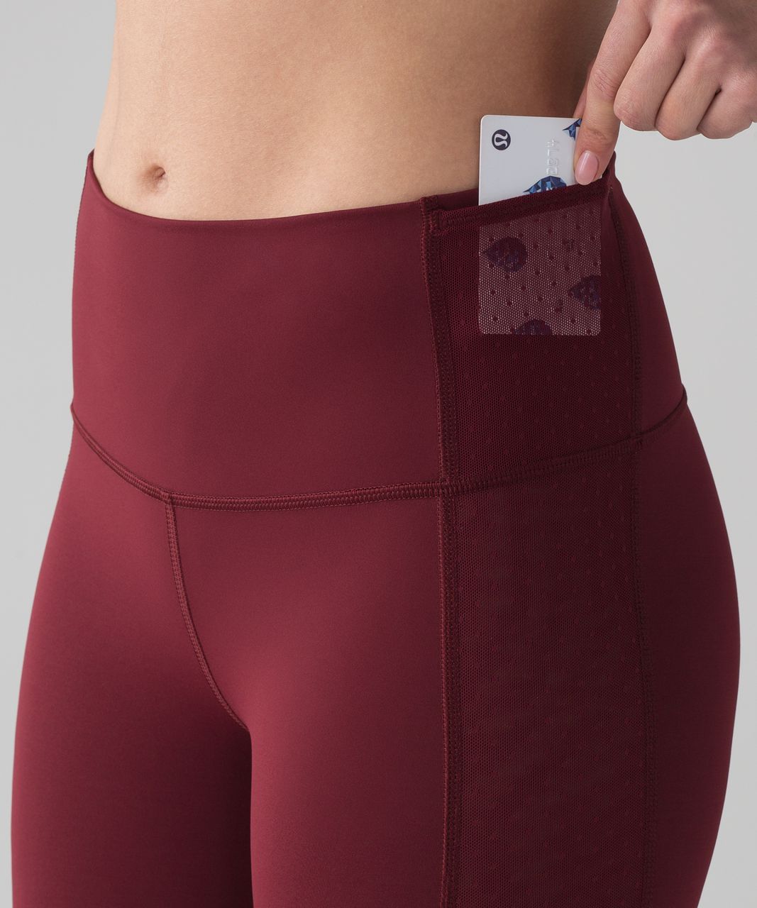 Lululemon Body Con Crop - Deep Rouge