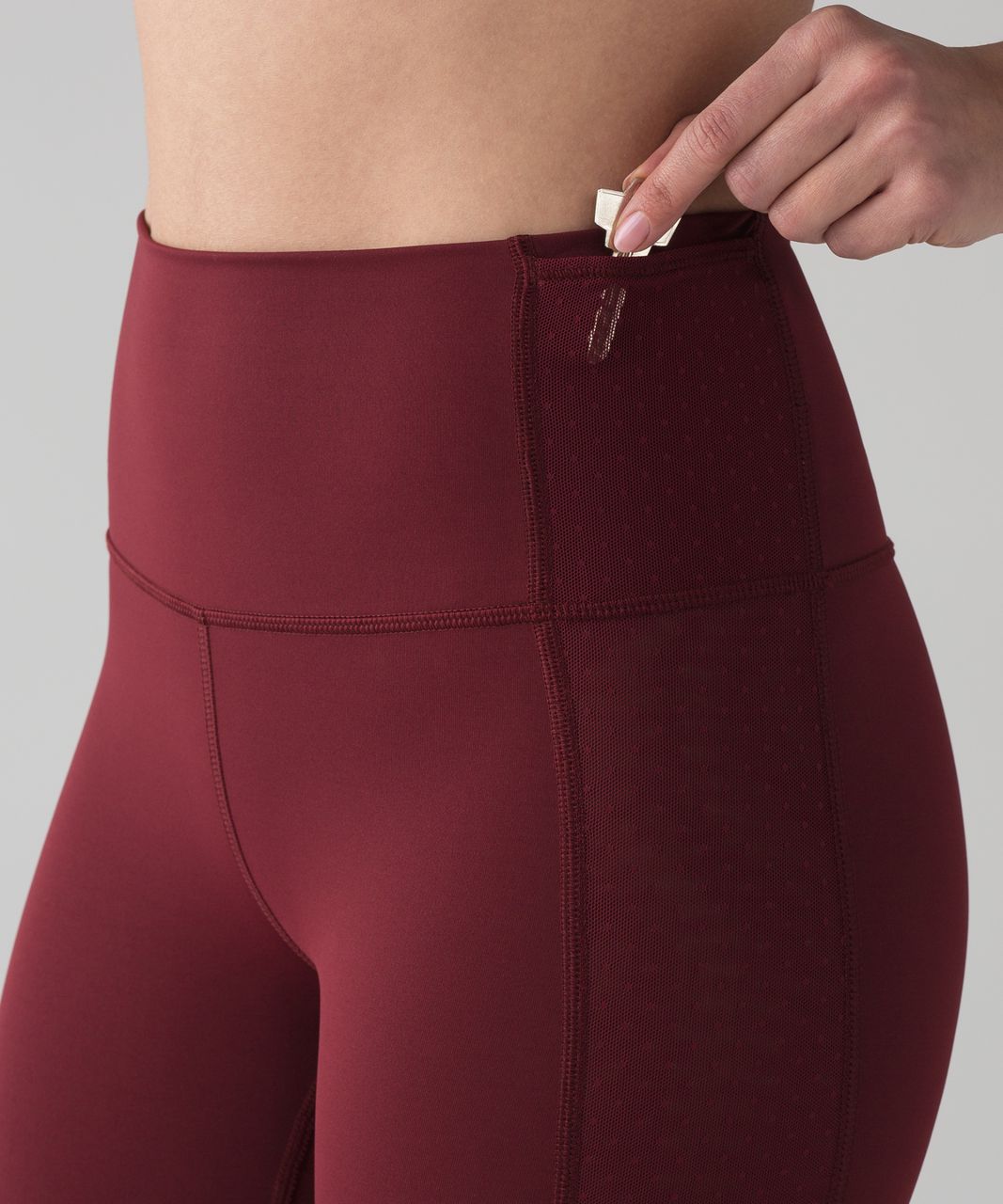 🦋HP🦋Lululemon Deep Rouge Body Con Mesh Leggings