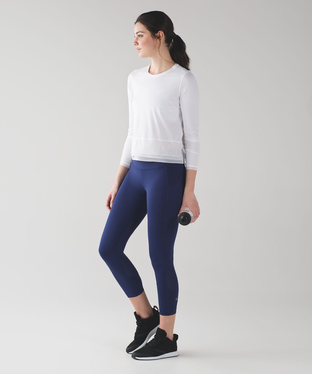 Lululemon Pace Rival Crop (22) - Blueberry Jam - lulu fanatics