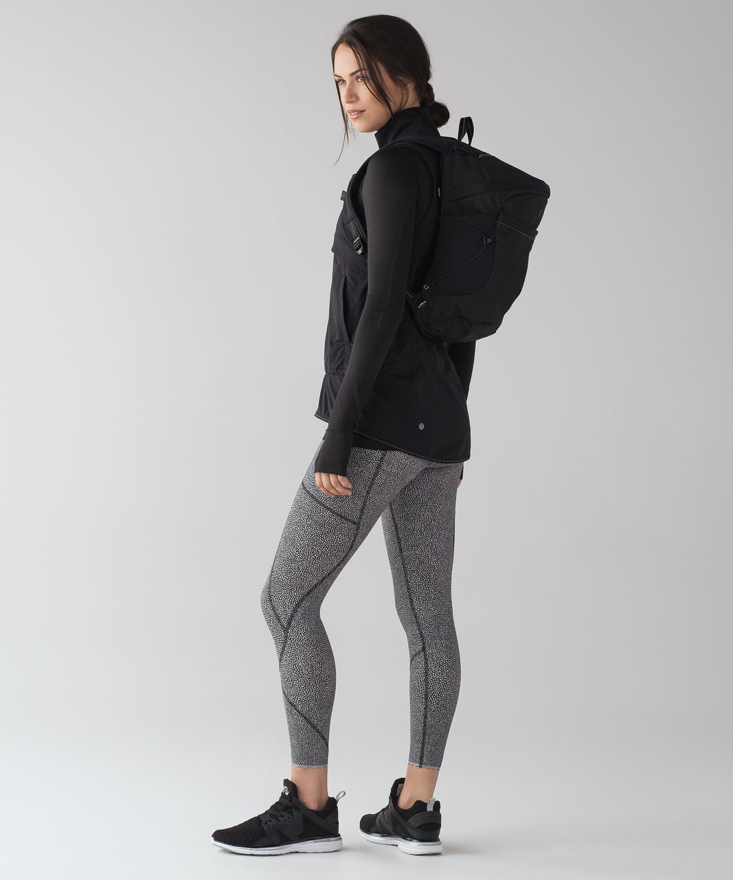 Lululemon Tight Stuff Tight Black and Print SZ 10 - $82 - From NEFIS