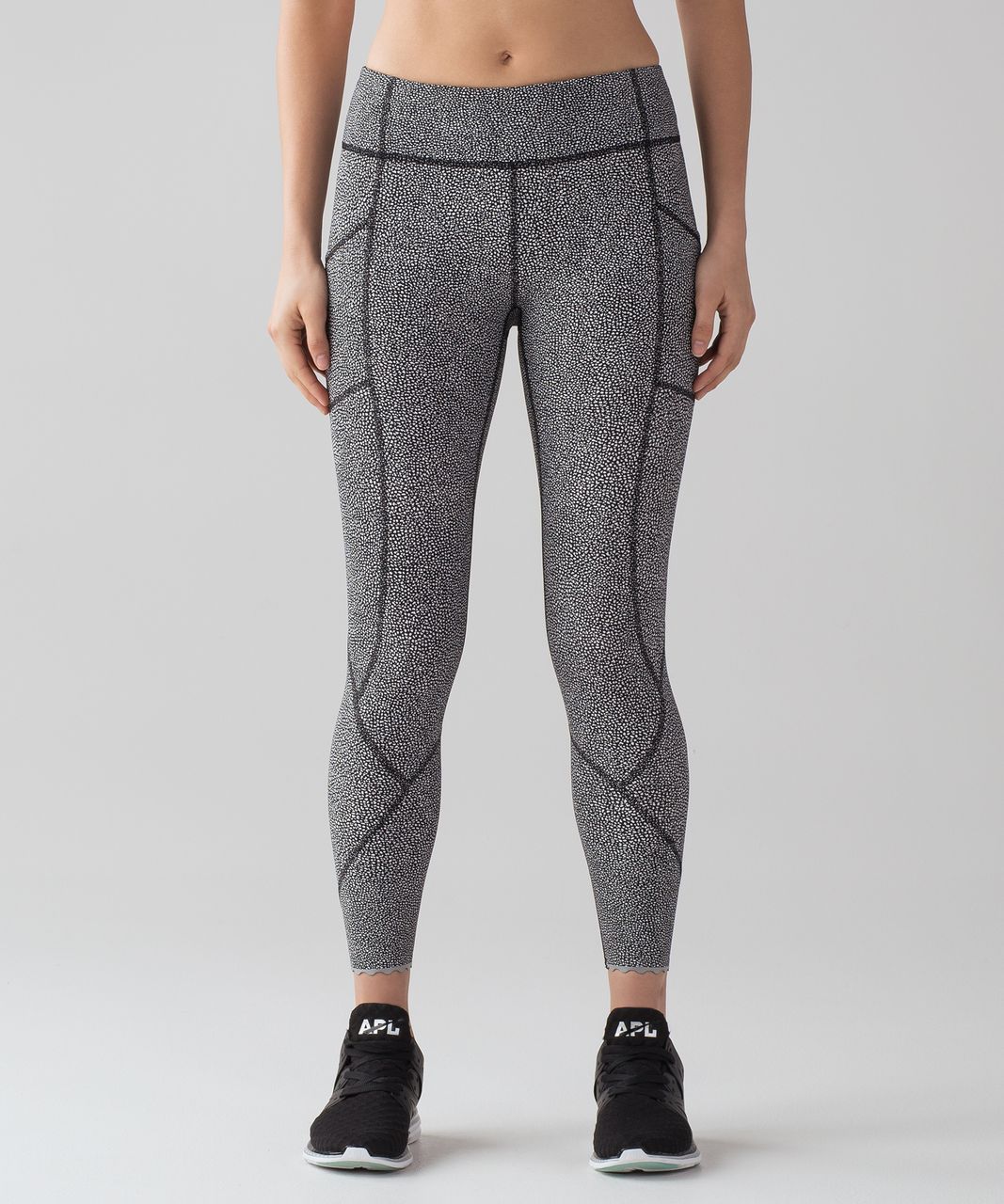 Lululemon Tight Stuff Tight Black and Print SZ 10 - $82 - From NEFIS