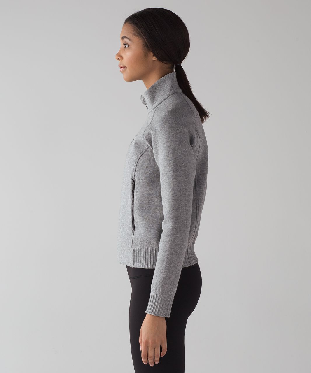 Lululemon NTS Jacket - Heathered Medium Grey / Black