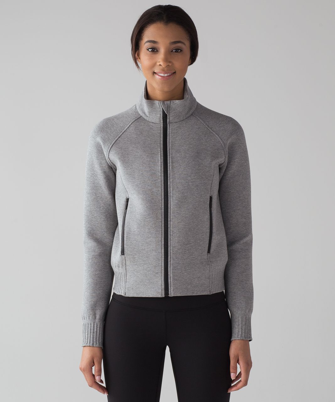 Lululemon NTS Jacket - Heathered Medium Grey / Black