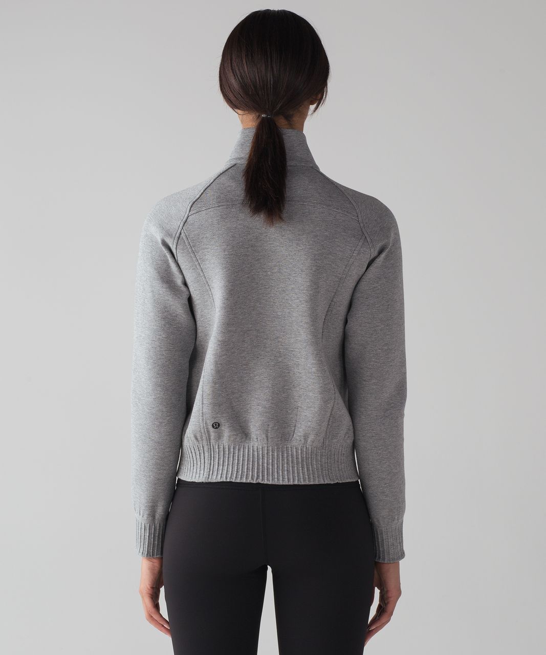 Lululemon NTS Jacket - Heathered Medium Grey / Black - lulu fanatics